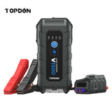 TOPDON V1500 Jump Starter and Booster with Power Bank and Flashlight for 12V Battery Vehicles