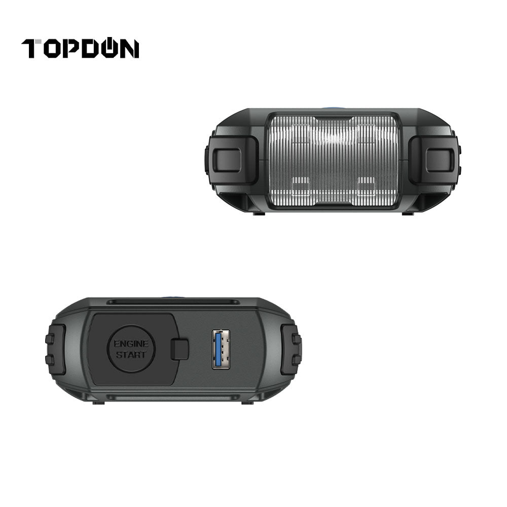 TOPDON V1500 Jump Starter and Booster with Power Bank and Flashlight for 12V Battery Vehicles