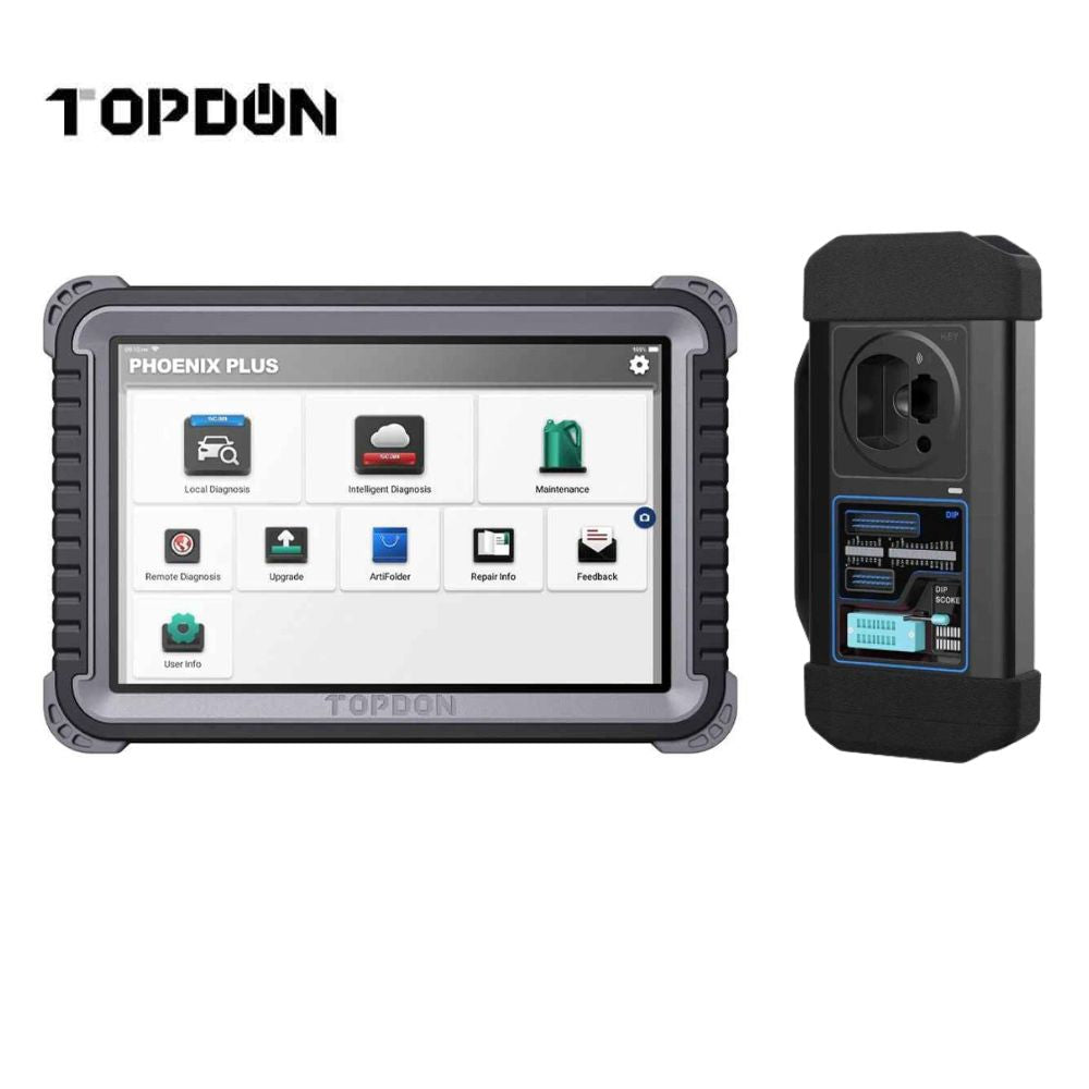 TOPDON PHOENIX PLUS Diagnostic Scanner with T-Ninja Box OBD IMMO System and Key Programmer