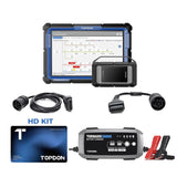 TOPDON Phoenix Smart Intelligent Diagnostic Scanner with Heavy Duty Cables and TORNADO 30000