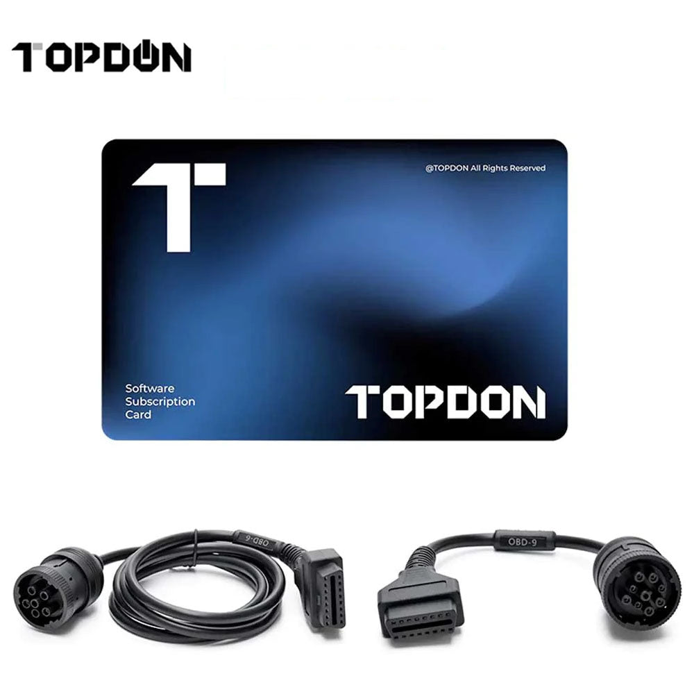 TOPDON Phoenix Smart Intelligent Diagnostic Scanner with Heavy Duty Cables and TORNADO 30000