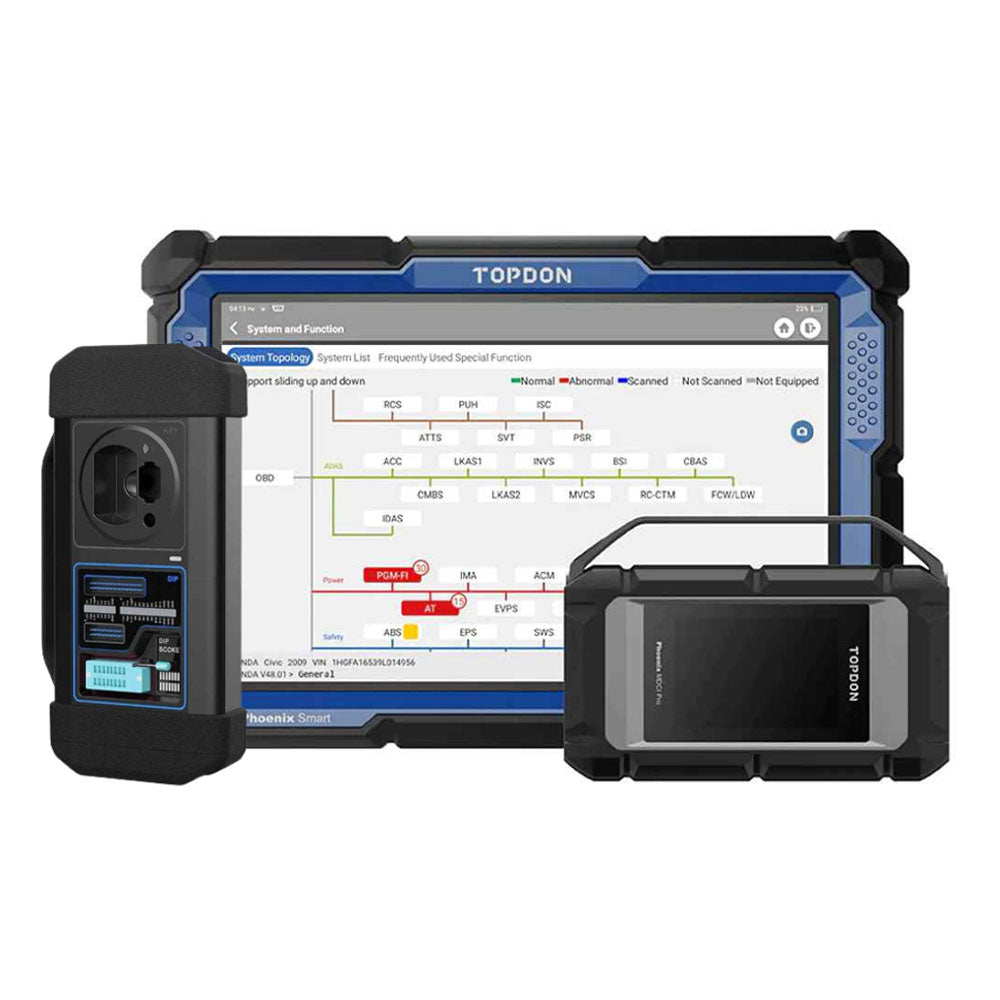 TOPDON - Phoenix Smart - Intelligent Diagnostic Scanner with T-Ninja Box - OBD IMMO System and Key Programmer