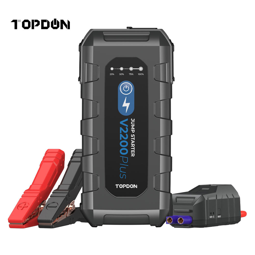 TOPDON V2200Plus Portable Jump Starter with 12V Bluetooth Battery