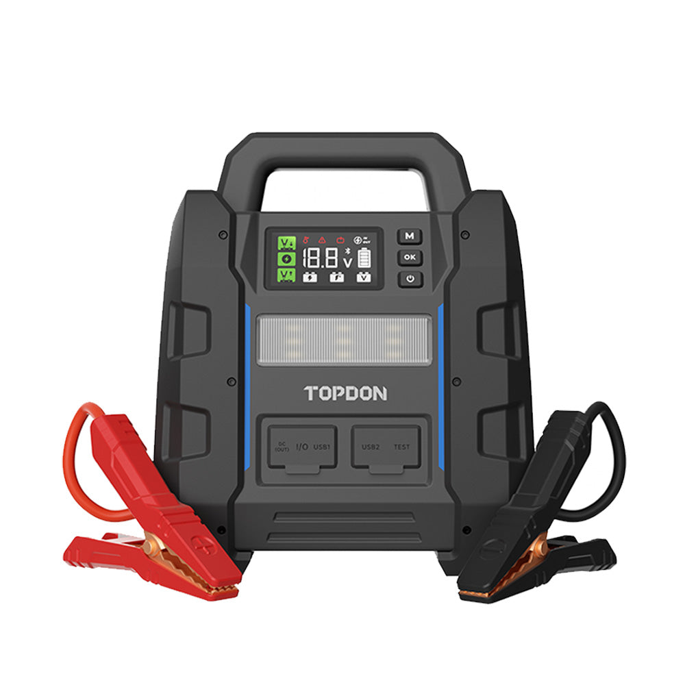 TOPDON V4500 Plus 2-in-1 4500 Peak Amp Jump Starter and Battery System Tester