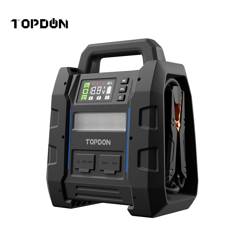 TOPDON V4500 Plus 2-in-1 4500 Peak Amp Jump Starter and Battery System Tester