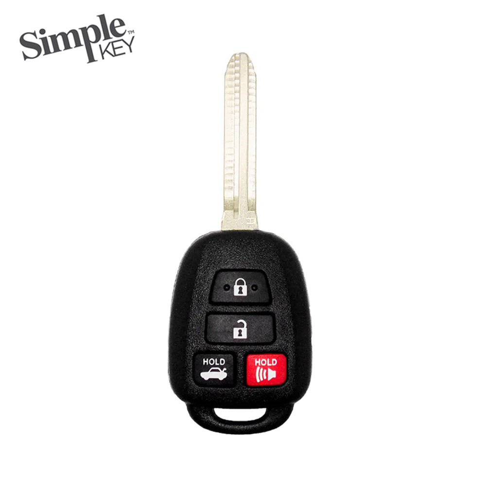 Simple Key 4 Button Remote w/ Panic & Trunk Toyota TORH-E4TZ1SK and EZ Installer Programmer