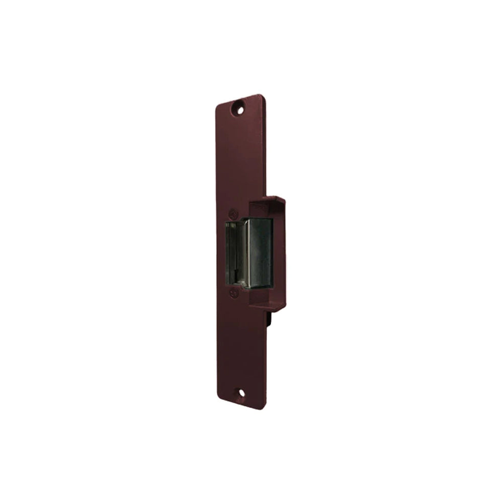 Trine - 002DB-8-16AC/4-6DC - Electric Strike Fail Secure with 7-15/16 x 1-7/16 Faceplate and 8-16VAC/4-6VDC - 695 (Dark Bronze Powder Coated)