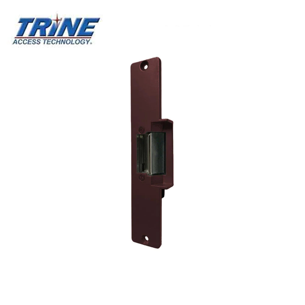 Trine - 002DB-8-16AC/4-6DC - Electric Strike Fail Secure with 7-15/16 x 1-7/16 Faceplate and 8-16VAC/4-6VDC - 695 (Dark Bronze Powder Coated)