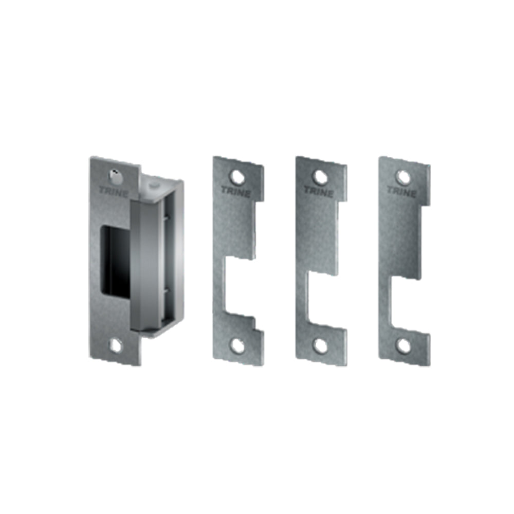 Trine - TRE-4100-32D - Electric Strike 4100 Series 4-7/8 x 1-1/4 Faceplates for Cylindrical and Mortise Locks Fail Secure - 12/24 VDC/AC - 630 (Satin Stainless Steel-32D)