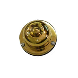 Trine - 65P - Weatherproof Push Button with 2-1/2 Body Diameter - 30AC/DC - Polished Solid Brass Finish