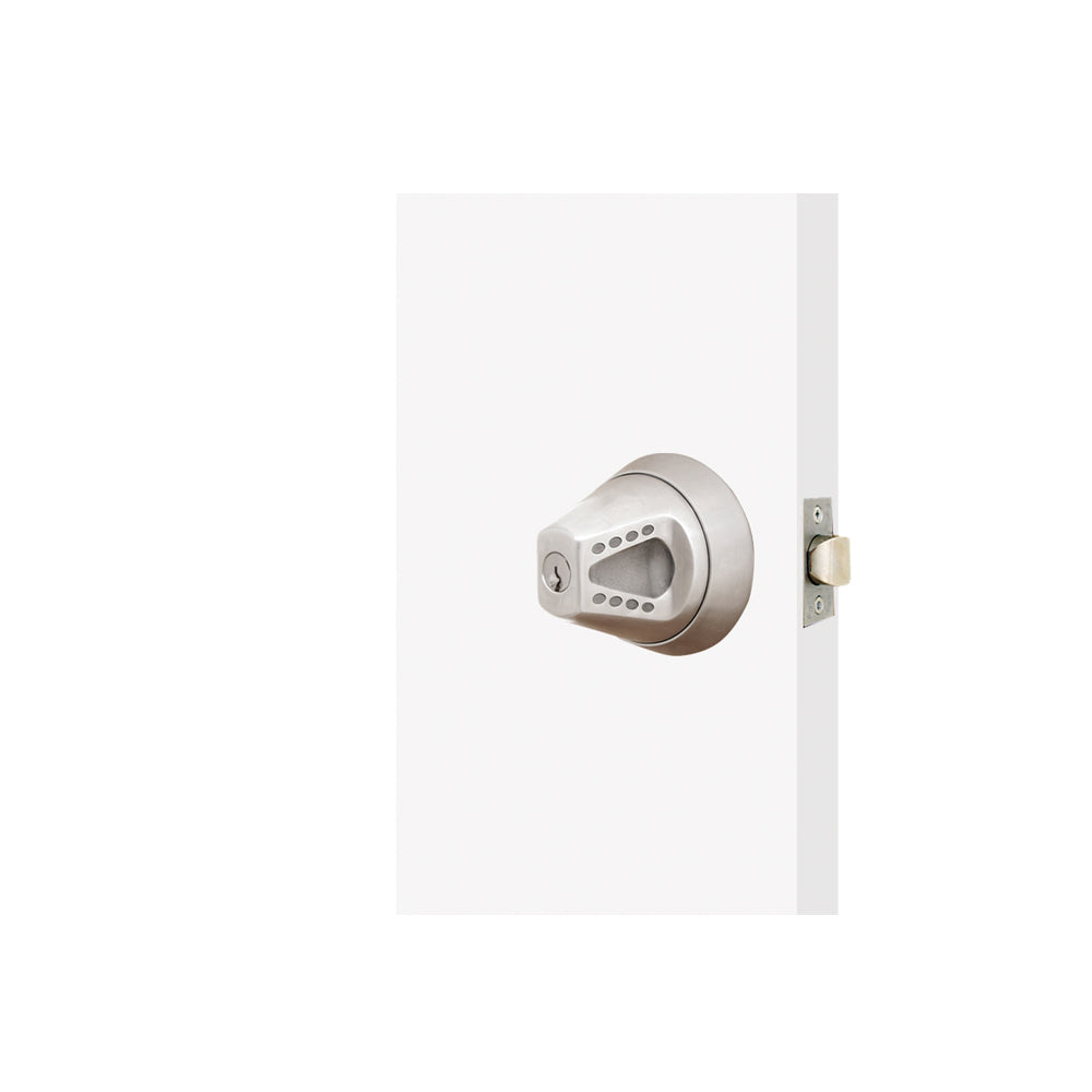 TownSteel - CRX-K - Heavy Duty Anti-Ligature Knob ANSI Grade 1 Cylindrical Lockset - Schlage C Keyway - Entry (81) Keyed Single Cylinder Knobs - Grade 1 - Satin Stainless Steel-630