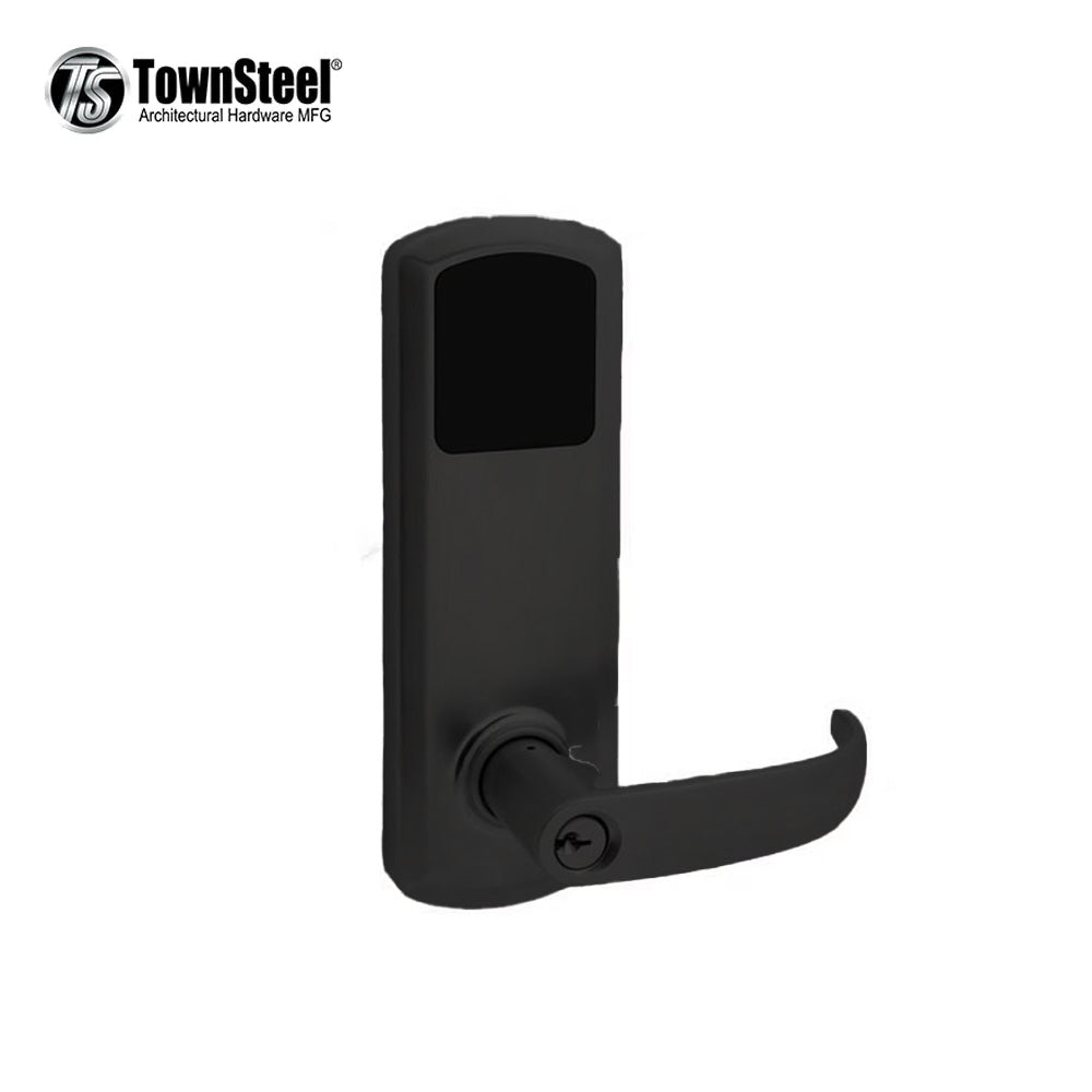 TownSteel - e-Genius - 5000 Series Electronic Interconnect Touch Keypad Lock - Bluetooth - 4 Inch Lockbody with Narrow Faceplate - Schlage C Keyway - Entry Function