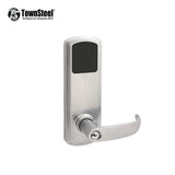 TownSteel - e-Genius - 5000 Series Electronic Interconnect Touch Keypad Lock - Bluetooth - 4 Inch Lockbody with Narrow Faceplate - Schlage C Keyway - Entry Function