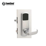 TownSteel - e-Genius - 5000 Series Electronic Interconnect Touch Keypad Lock - Bluetooth - 4 Inch Lockbody with Narrow Faceplate - Schlage C Keyway - Entry Function