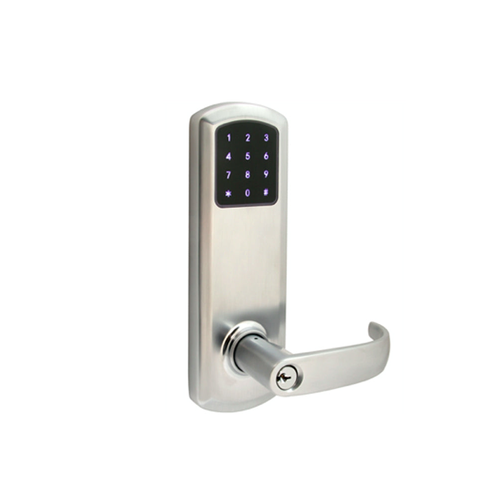 TownSteel - e-Genius - 5000 Series Electronic Interconnect Touch Keypad Lock - RF (Wi-Fi) - 2-3/8 Inch Backset - 5-1/2 Inch Lockbody with Wide Faceplate - Schlage C Keyway - Entry Function