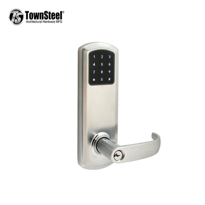 TownSteel - e-Genius - 5000 Series Electronic Interconnect Touch Keypad Lock - RF (Wi-Fi) - 2-3/8″ Backset - 5-1/2