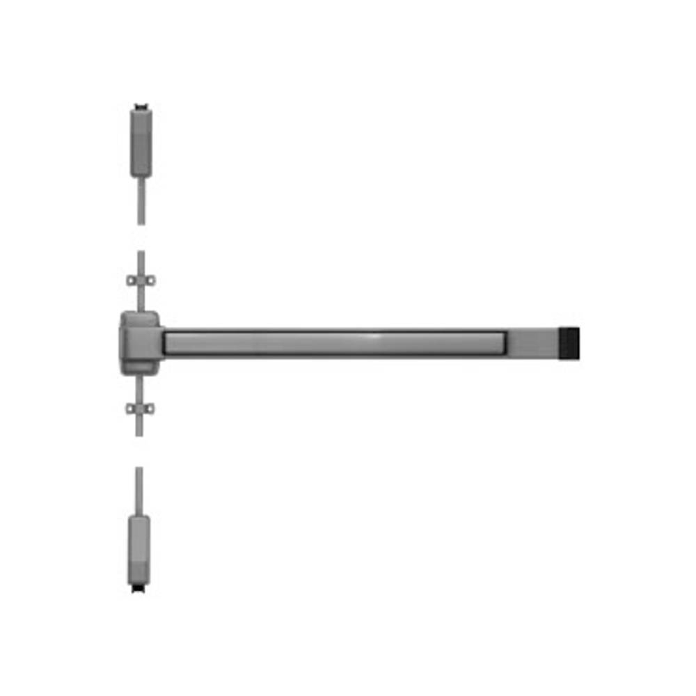 Von Duprin - 2227EO-4-689 - Surface Vertical Rod Exit Bar - 48 Device - Exit Only - Aluminum Painted Finish - Field Reversible - Grade 1