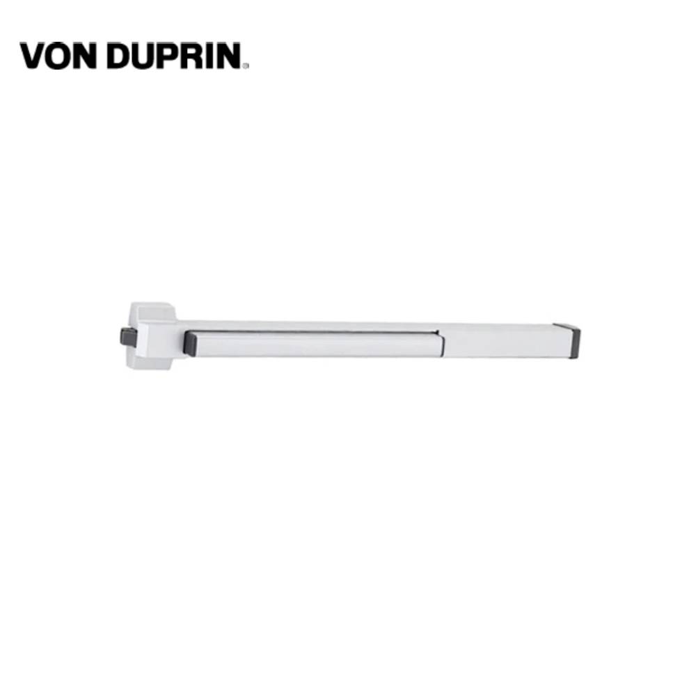 Von Duprin - 22EO-4-SP28 - Rim Exit Device - 48 - Wide Stile Pushpad - Exit Only - Less Trim - Aluminum Painted Finish - Grade 1