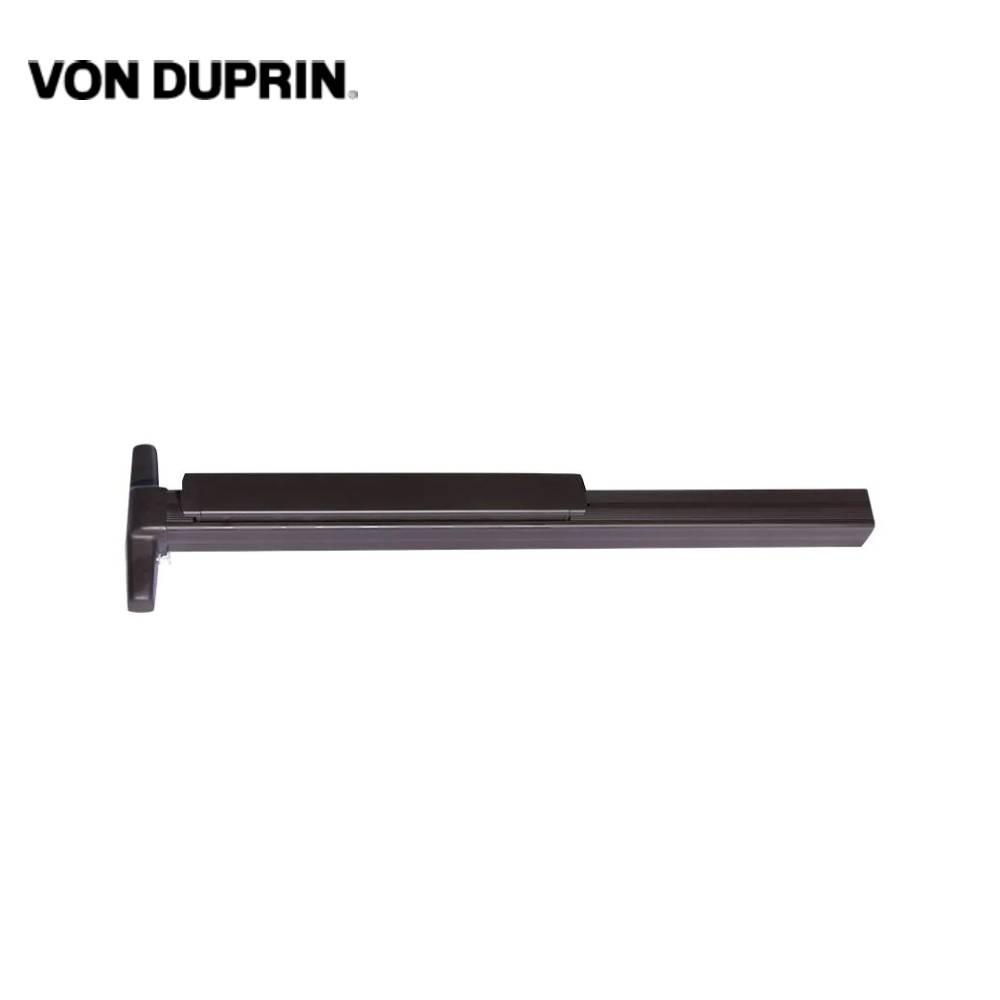 Von Duprin - 3347AEO - Vertical Rod Exit Device - Narrow Stile Pushpad - Less Trim - Dark Bronze Anodized Aluminum Finish - Grade 1