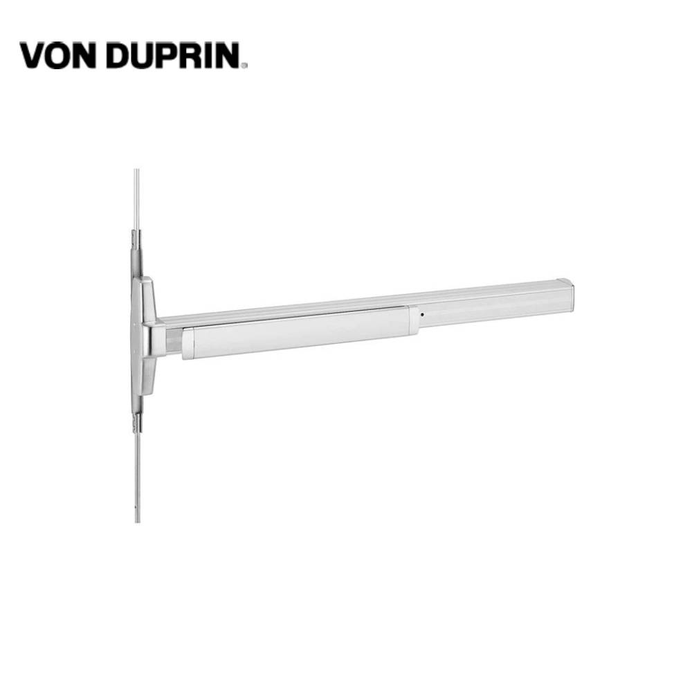 Von Duprin - 3347ANL-OP - Concealed Vertical Rod Exit Device - Narrow Stile Pushpad - Night Latch Omit Pull 36 - Dark Bronze Anodized Aluminum Finish - Grade 1