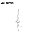 Von Duprin - 50513-US28 - Top Rod Kit - 9827/9857 - Satin Aluminum Clear Anodized Finish - Grade 1