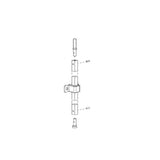 Von Duprin - 50514-US28 - Bottom Rod Kit - 9927/9957 - Satin Aluminum Clear Anodized Finish - Grade 1