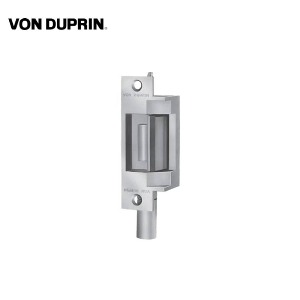 Von Duprin - 6211-12V-US32 - Electric Strikes Fail Secure - 12VDC - 4-7/8 x 1-1/4 Faceplate with Mortise Locks on Single Doors - Aluminum - Satin Stainless Steel Finish