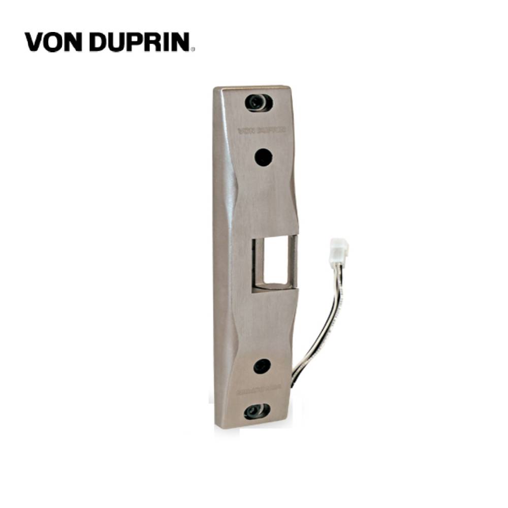 Von Duprin - 6300 32D - Fire Rated Electric Strike - Fail Secure - 9 x 1-3/4 Faceplate - 12/24 VDC - Satin Stainless Steel Finish - Grade 1