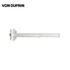 Von Duprin - 9875 - Series Mortise Exit Device - 36- Wide Stile Pushpad - Night Latch - Lever with Escutcheon - Satin Chrome Finish - Right Hand Reverse - Grade 1