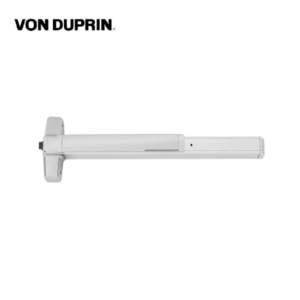 Von Duprin - 98L - Mortise Lock Exit Device - 48- Night Latch - 07 Lever - 1-1/4 Mortise & Rim - Bright Chrome Finish - Right-Hand Reverse - Grade 1