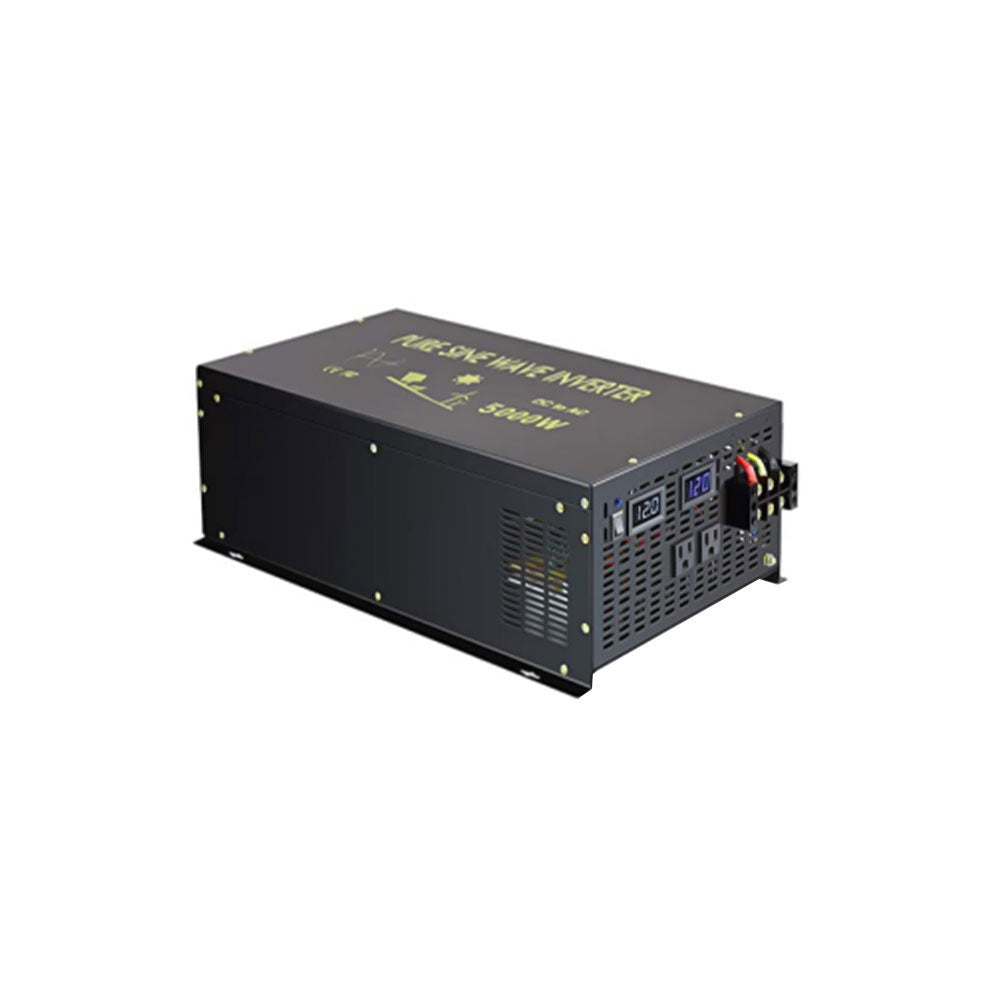 RBH - 8000W Power Inverter 12VDC, 24VDC and 48VDC to 120VAC Pure Sine Wave High Frequency Of f Grid Solar Inverter