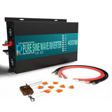 RBP - 4000W Power Inverter 12VDC, 24VDC and 48VDC to 120VAC Pure Sine Wave High Frequency Off Grid Solar Inverter