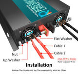 RBP - 4000W Power Inverter 12VDC, 24VDC and 48VDC to 120VAC Pure Sine Wave High Frequency Off Grid Solar Inverter