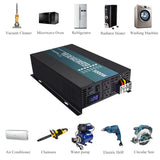 RBP - 5000W Power Inverter 12VDC, 24VDC and 48VDC to 120VAC Pure Sine Wave High Frequency Off Grid Solar Inverter