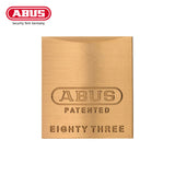 ABUS - 83/45 - Rekeyable Corrosion Resistant Brass Padlock with Optional Shackle Length and Optional Keyway - 1-53/64 Inch Width