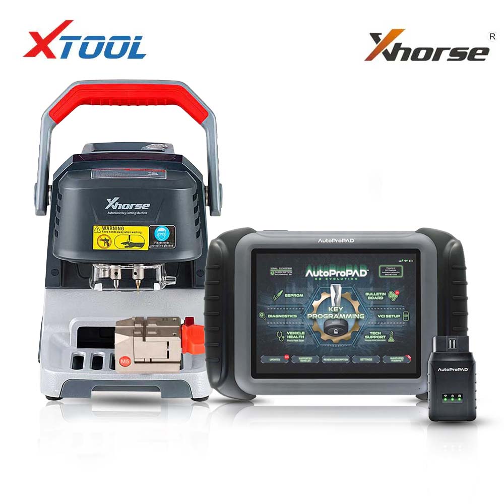 XTOOL AutoProPAD G3 Evolution Key Programmer with Condor Dolphin XP-005 Key Cutting Machine