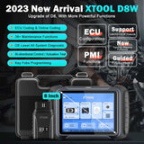 XTOOL - D8W - WIFI OBD2 Car Diagnostic Tools ECU Online Coding - Hidding Flash All System CANFD - DoIP Active Test 38 Reset Free Update