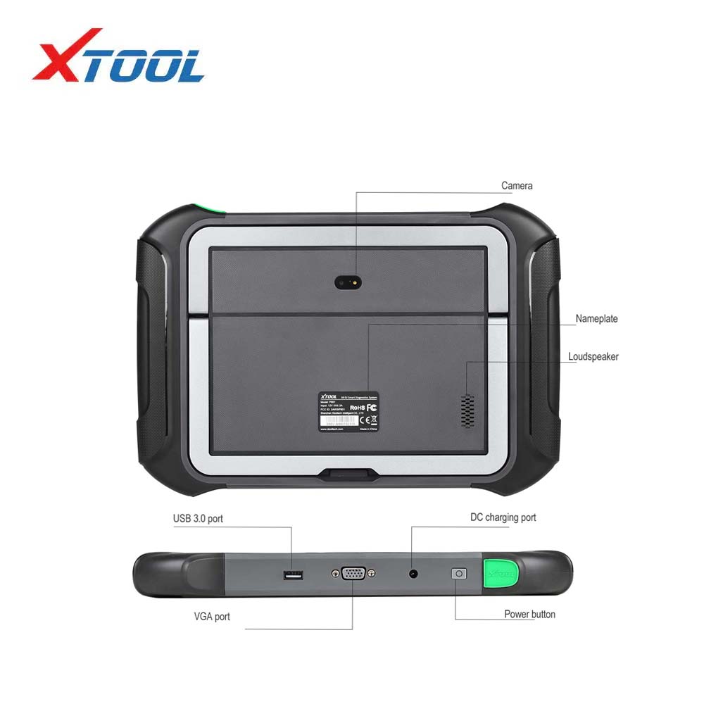 XTOOL D9 EV Electric Vehicles Bidirectional Diagnostic Tool with Battery Pack Detection Active Test and ECU Coding