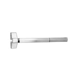 Yale - 7100F - Rim Exit Panic Bar Device - Wide Stile Pushpad - 36 Fire-rated - Less Dogging - Grade 1 - 630 (Satin Stainless Steel Finish)