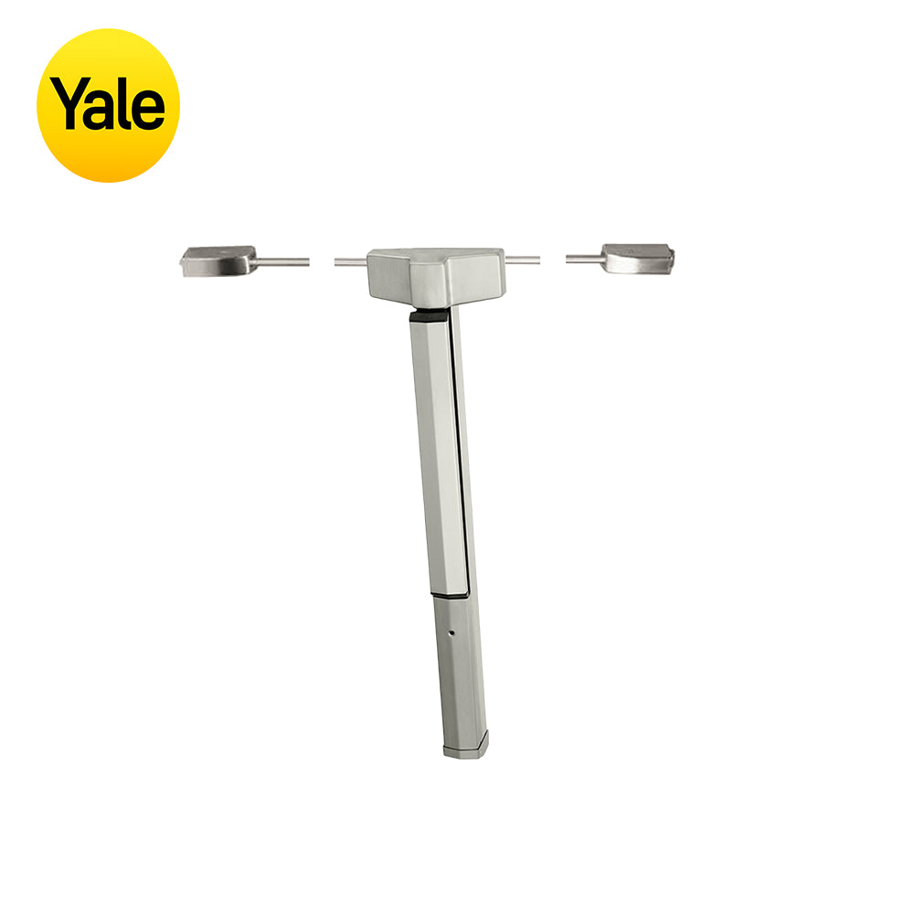 Yale - 7110F - Surface Mounted Vertical Rod Exit Device with Wide Stile Pushpad and Less Trim - 36 Fire-rated Device - Grade 1 - 630 (Stainless Steel)