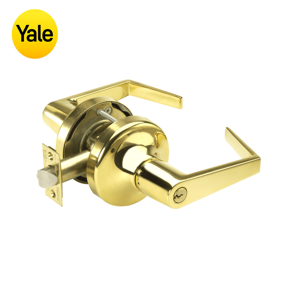 Yale - AU5305LN - Storeroom/Closet Cylindrical Lock with Augusta Lever and Non-Keyed - Grade 2