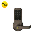 Yale - NexTouch - Commercial Electronic Keypad Cylindrical Lock with Augusta Lever and Capacitive Touchscreen Schlage 'C' Keyway - 2-3/4 Backset - Grade 1 - 613E (Dark Oxidized Satin Bronze) (Discontinued)