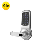 Yale - NexTouch - Keypad Cylindrical Lock with Capacitive Touchscreen and 6-Pin LFIC Prep Less Core - Augusta Leve - 626 (Satin Chrome)