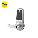 Yale - NexTouch - Commercial Electronic Keypad Cylindrical Lock with Augusta Lever and Capacitive Touchscreen - Less Conventional Cylinder - 2-3/4 Backset - Grade 1 - 626 (Satin Chrome)