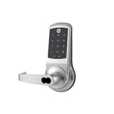 Yale - Nextouch - Cylindrical Locks with Keypad Trim and 6-Pin LFIC Prep Less Core - Capacitive Touchscreen - Augusta Lever - Grade 1 - 626 (Satin Chrome)