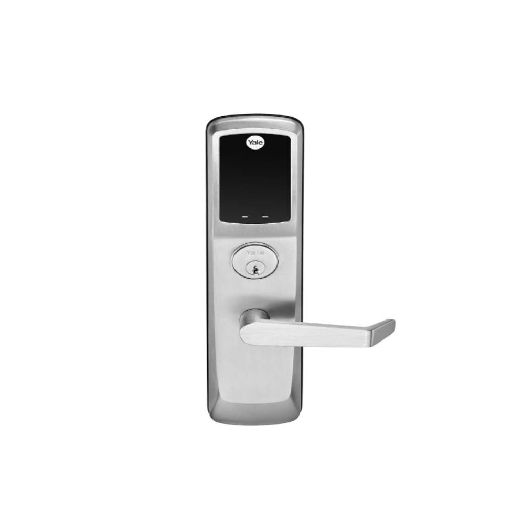 Yale - NexTouch - Commercial Keypad Exit Trim Lock with Augusta Lever and Capacitive Touchscreen Conventional Cylinder - Grade 1 - 626 (Satin Chrome)