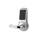 Yale - NexTouch - Commercial Electronic Pushbutton Cylindrical Locks with Keypad Trim - Augusta Lever and 2-3/4 Backset - SFIC - Grade 1 - 626 (Satin Chrome)