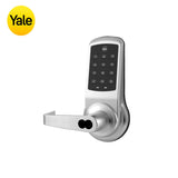 Yale - NexTouch - Commercial Electronic Pushbutton Cylindrical Locks with Keypad Trim - Augusta Lever and 2-3/4 Backset - SFIC - Grade 1 - 626 (Satin Chrome)