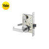 Yale - LBDY8802FL - Mortise Lock Body with Privacy Bedroom or Bath Function - Grade 1 - 626 (Satin Chrome)