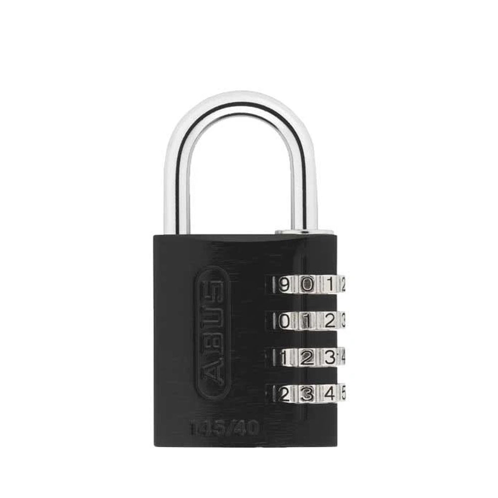 ABUS - 145/40 C - Aluminum - 4-Dial Resettable Padlock - Black